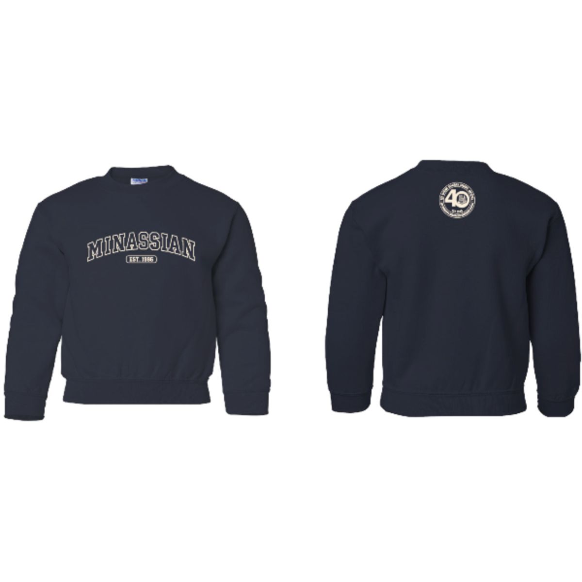 Minassian Varsity Youth Crewneck